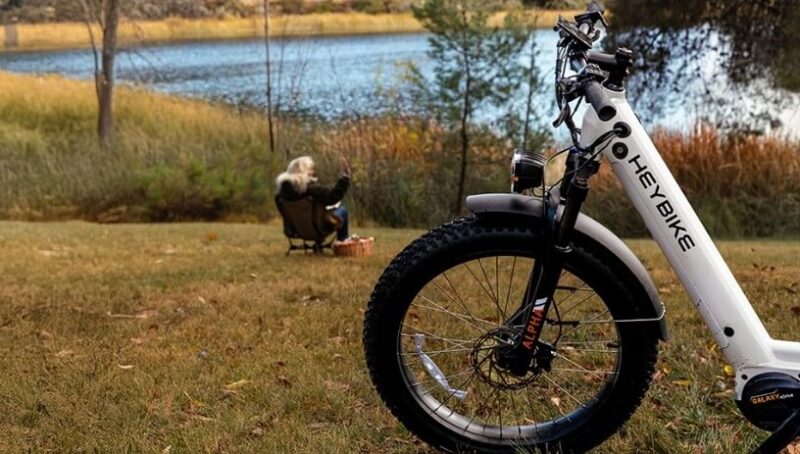 A Heybike electric bicycle, perfect for exploring scenic trails