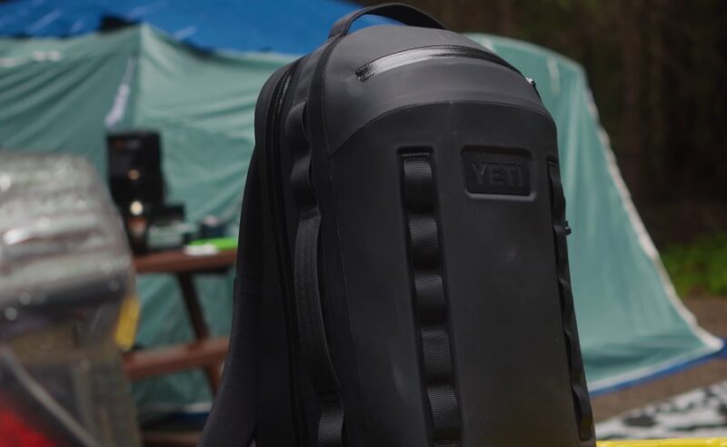 Rugged black backpack, ready for any adventure